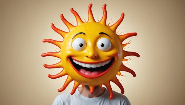 Affiche humoristique : un coup de soleil à rire !